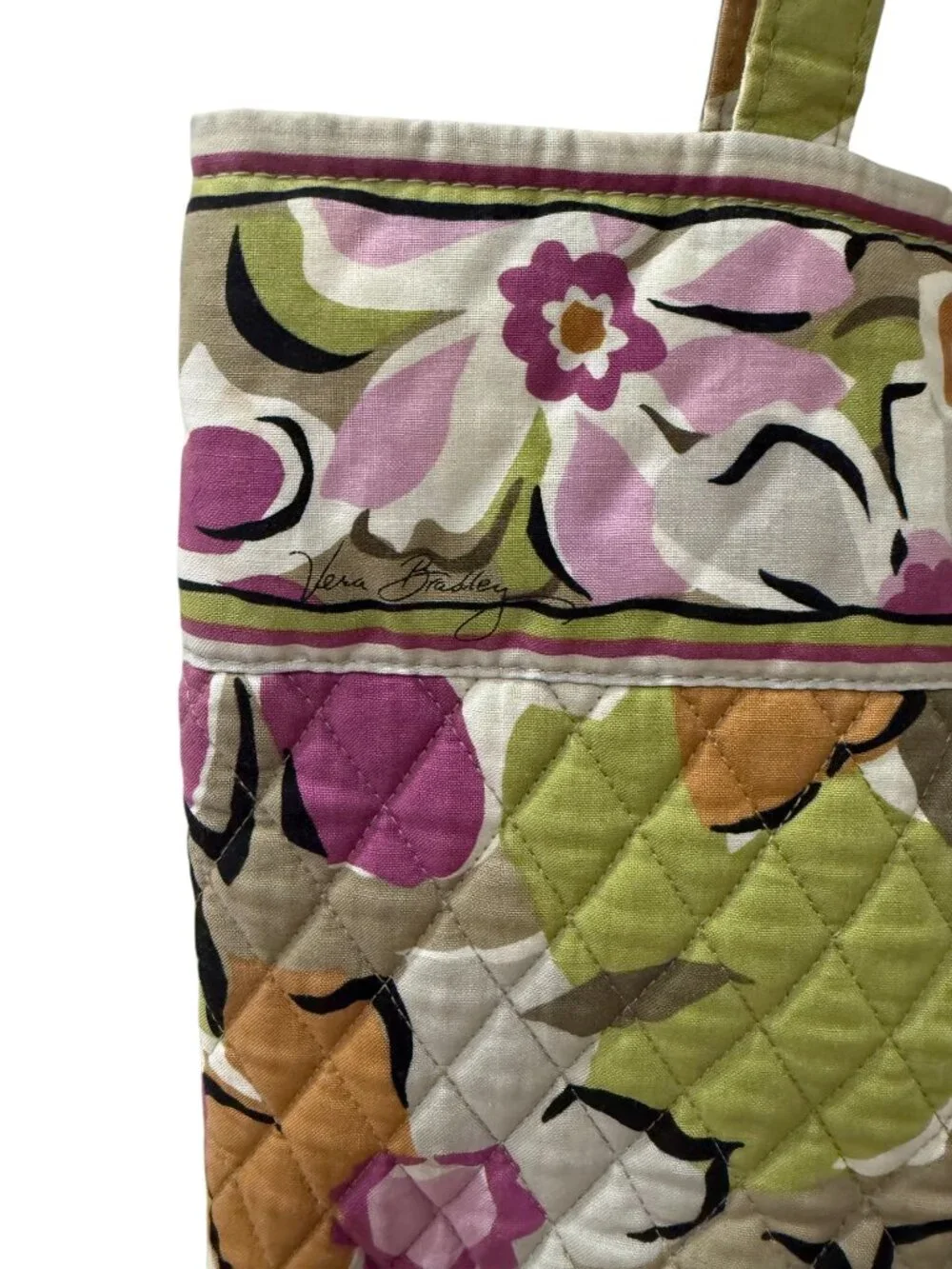 Vera Bradley Portobello Road Quilted Floral Tote / Shoulder Bag